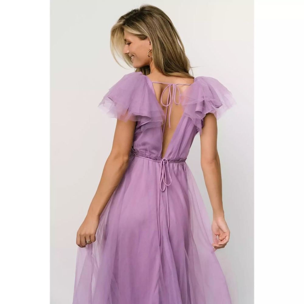 Baltic Born Annabella Tulle Dress | Lavender Size L - Picture 3 of 8
